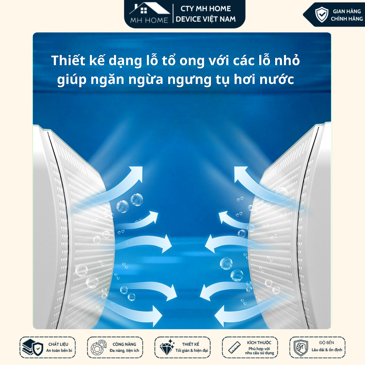 Tấm Chắn Gió Điều Hòa 3 Cánh Xoay 180° Điều Chỉnh Kích Thước Chống Thổi Trực Tiếp Cao Cấp | MH Home